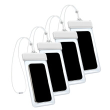 4-delige ABS waterdichte mobiele hoes, universele hoes voor-Wit