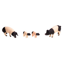 Hars boerderij dieren standbeelden miniatuur vee-Klein Zwart
