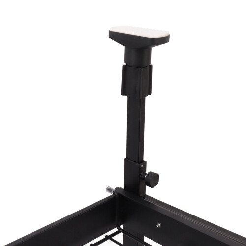 2 Tier Pull Out Cabinet Shelf Black