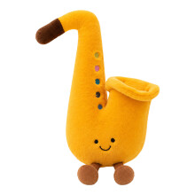 Leuke ukelele-vormige knuffel voor kinderen, veilig-Saxofoon