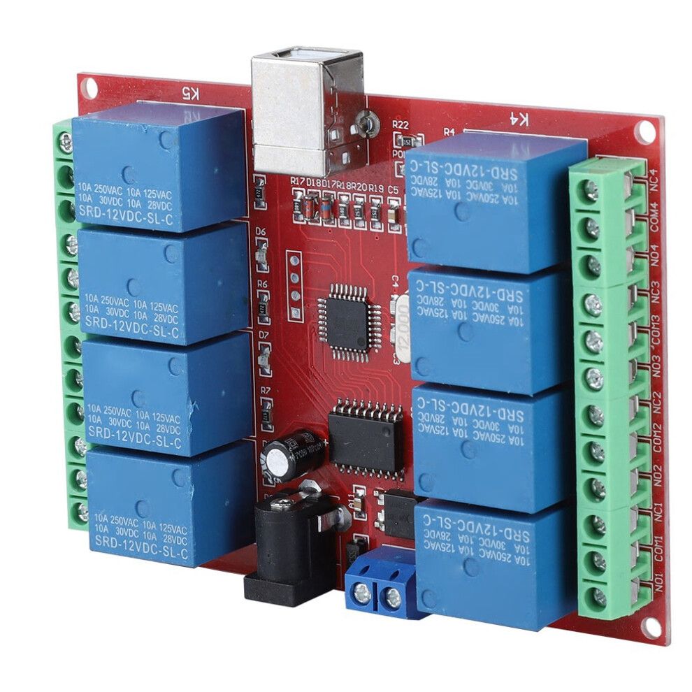 8-Channel 12V Usb Relay Module Pc Switch 7340572534200