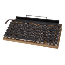 Vintage Mechanical Keyboard 83 Keys Bluetooth 5.0