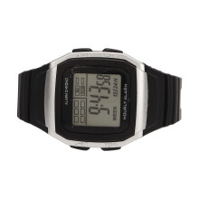 Silver Digital Chronograph Watch