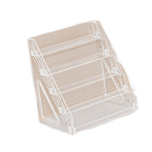 Acrylic Card Organizer Multi-Tiered Card Display Stand For-3