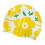 Chapeau de douche résistant à la-Fleur jaune printanière 1