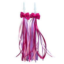 Colorful Plastic Bicycles Handlebar Tassels Boys Girls-pink