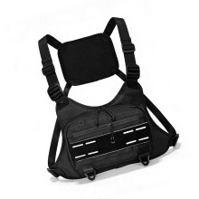 Durability Running Crossbody Bag High Capacity-Black Color
