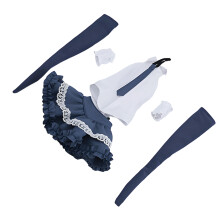 Fashionable 1/6 Doll Outfit School Themed Shirt-Dark Blue.