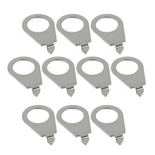 10PCS Metal Guitar Knob Indicators Electric Guitars-Silver