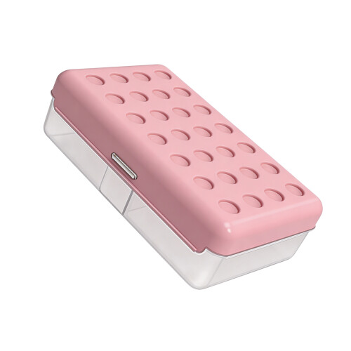 Multifunctional Pencil Organiser Waterproof Plastic Pencil-pink