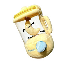 Machine à jus de fruits créative, poupée en peluche légère et-B