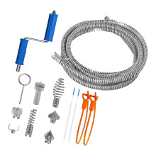 Comprehensive Tube Unclogging Set 5M Spring And Attachments For