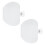 2PCS Shock Absorption Baseball Gloves Soft Silicone-White 1