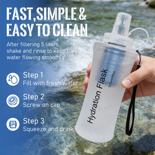 Zusammenklappbare-Transparente Farbe 500 ml 1