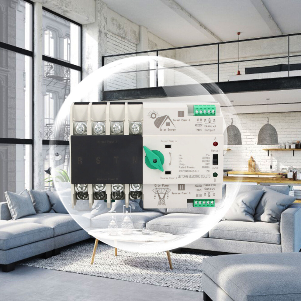 Automatic Transfer Switch 4P 80A