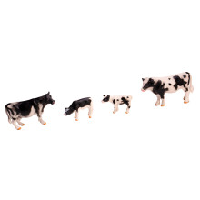 Veilige hars boerderij dieren speelgoed realistische vee-Melkkoe