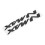 Pair 3D Motorcycle Emblem Badges 16