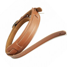 Guitar Shoulder Strap PU Leather Adjustable Guitar Strap-brown