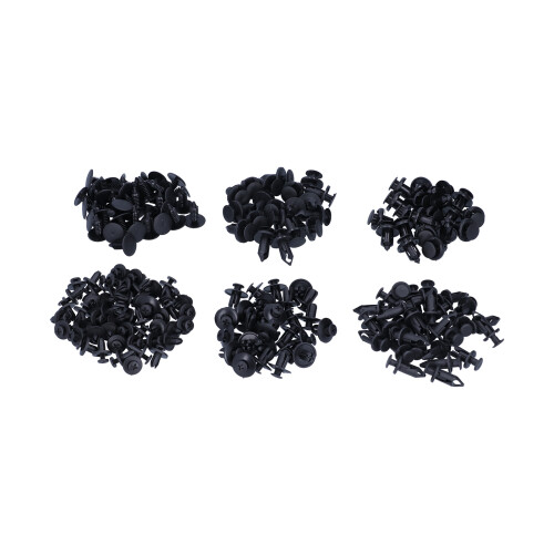 190pc Car Clips Set 6 Sizes ABS Push Rivets