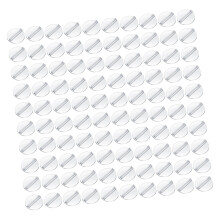 100 Stuks Plastic Plaatskaarthouder Kleine Ronde Game-Duidelijk