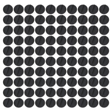 100Pcs Round Miniature Card Holder Stand Clear Small Card-Black