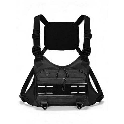 Durability Running Crossbody Bag High Capacity-Black Color
