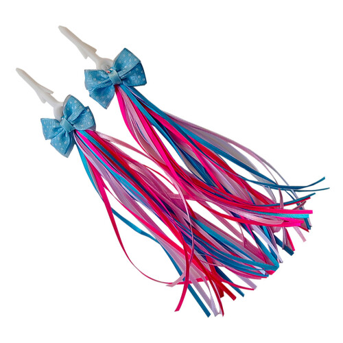 Banderoles de vélo colorées, Installation rapide,-bleu rose