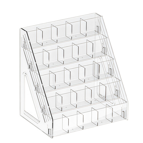 Acrylic Card Organizer Multi-Tiered Card Display Stand For-3