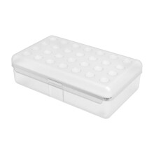 Stackable Pencil Organiser Waterproof Plastic-Transparent color