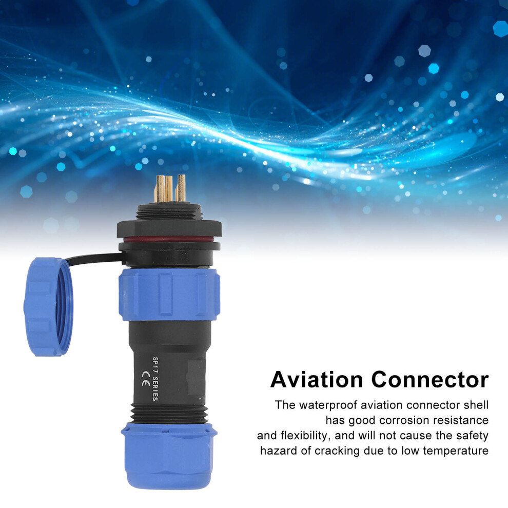 IP68 Aviation Connector 3 Pin Socket