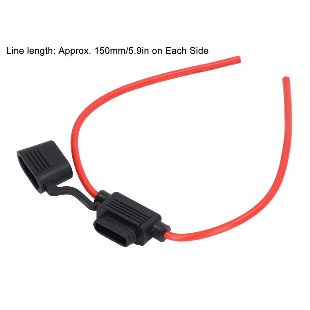 10 Pack Inline Fuse Holders 15A 16AWG