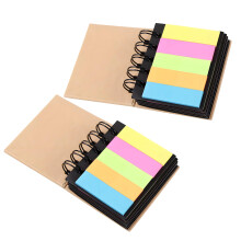 Fluorescerende kleur zelfklevende notitieblokken met-2 stuks