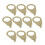 Set of 10 Practical Guitar Potentiometer Pointers Easy-gold 1