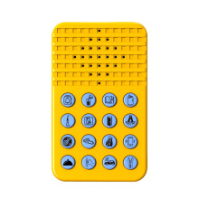Multifunction 16 Button Sound Box Portable Device For-Yellow