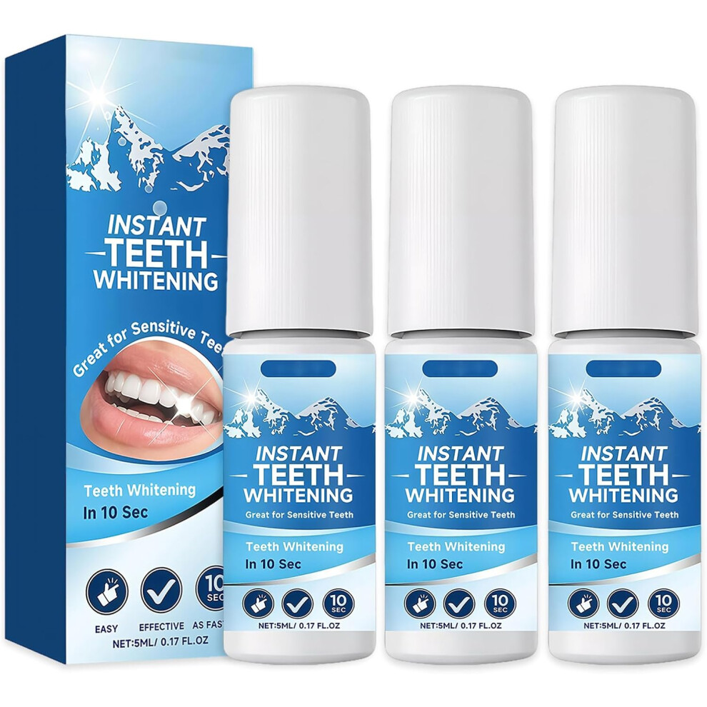 Gogerstar 3Pcs Whitening Tooth Paint For A Bright Smile, Instant Teeth Whitening Paint Gel With Quick And Dry Formula For Instant Results