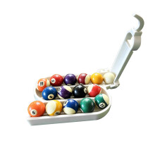 Support à balles de billard, capacité de 15 balles,-Blanc
