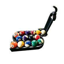 Biljart Pool Ball Rack met 15 ballen Capaciteit-Zwart