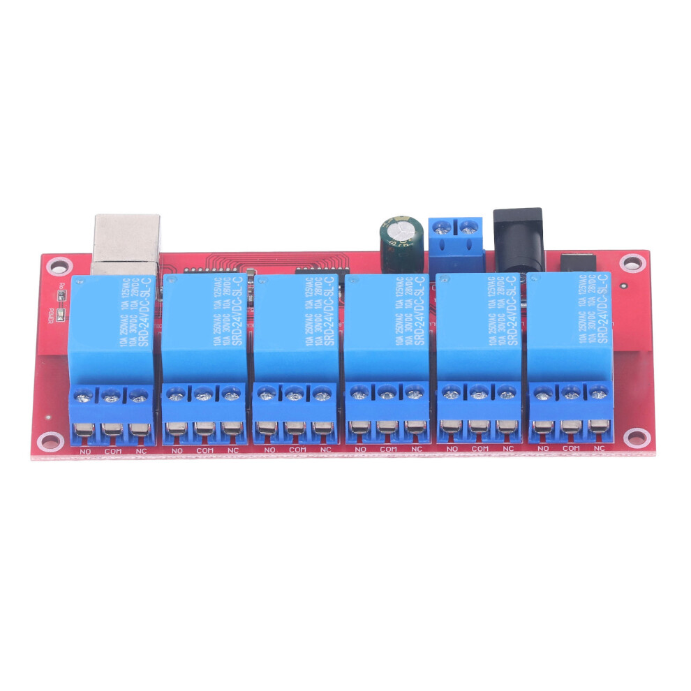 USB Relay 6 Channel Module 24V