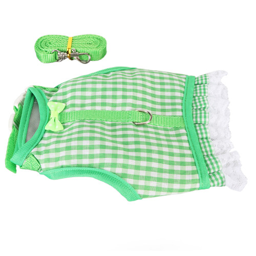 Rabbit Vest Leash with Lace Hem