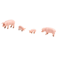 Safe Resin Farm Animal Toy Realistic Livestock-Little White