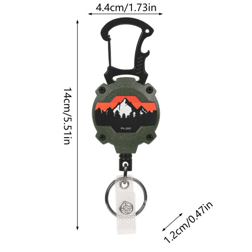 Retractable IDs Holder with Alligators Clip for Nurses-White 2