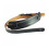 PU Leather Guitar Strap Anti Falling Shoulder Belt-black yellow 1