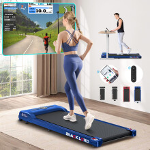(Blue) BLACK LORD Treadmill Shock Absorbers Under Desk Walking Pad Remote Home