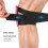 Knee Support Brace with Metal Spring Stabilizers for-Black 6