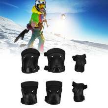 Adult 6PC Nylon Knee Elbow Guards Set Large