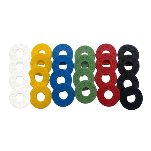 Strong Rubber Guitar Strap Button Lock Quick Installation-Black 1