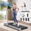 (Silver w/ Handle) BLACK LORD Treadmill Shock Absorbers Under Desk Walking Pad Remote Home 1