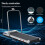 (Silver w/ Handle) BLACK LORD Treadmill Shock Absorbers Under Desk Walking Pad Remote Home 6