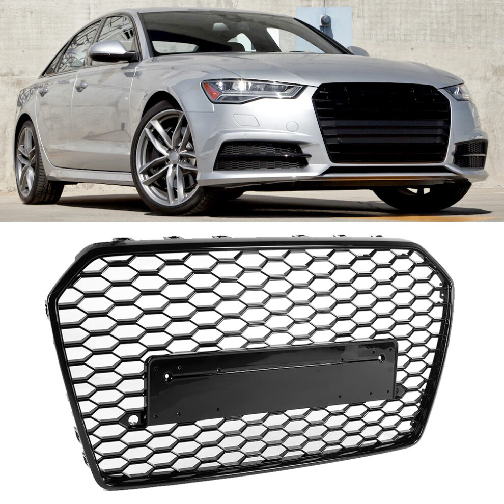 Rs6 Style Mesh Grille A6 C7 Black 7340572536044