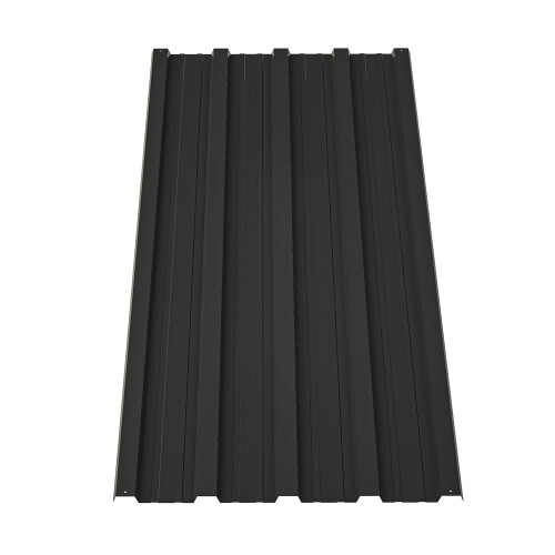Birchtree BIRCHTREE 16x Metal Roof Sheets 1080X426MM RSS01 Black 1
